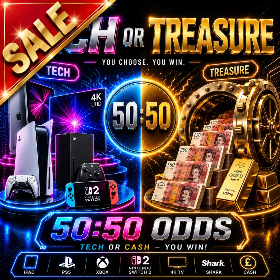 Half the Tickets Win! INSTANT TECH!