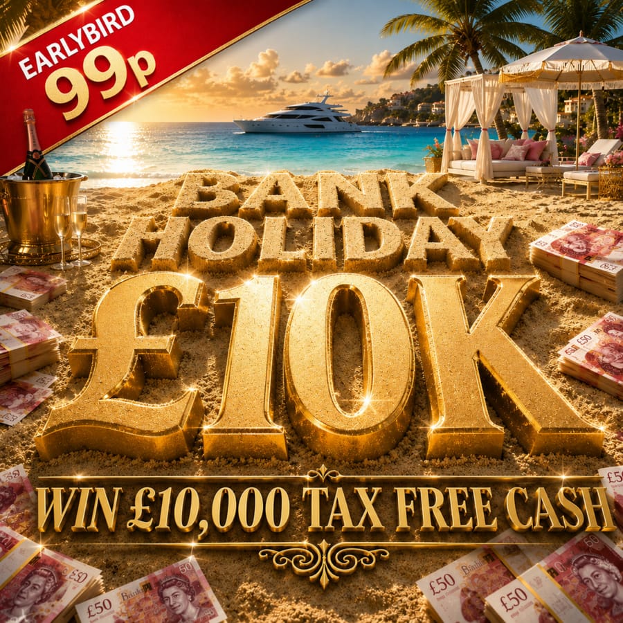£10,000 MAIN PRIZE AUGUST JACKPOT