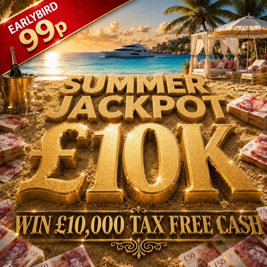 £10,000 MAIN PRIZE SUMMER JACKPOT