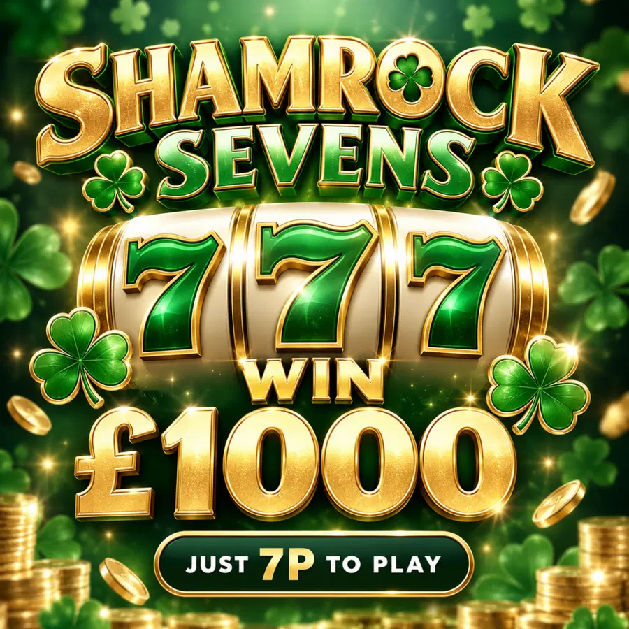 Shamrock 7’s! Win £1000