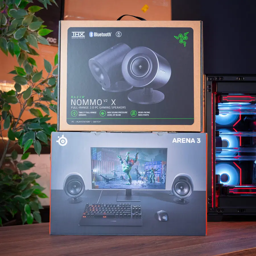 CHOICE OF GAMING SPEAKER – RAZER OR STEELSERIES!