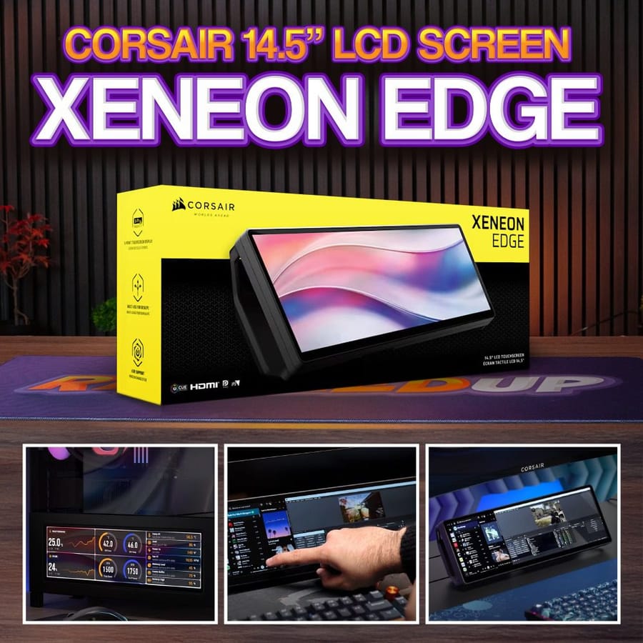 CORSAIR XENEON EDGE 14.5″ LCD TOUCHSCREEN!