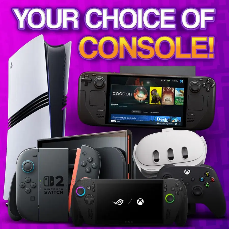 2P CHOICE OF CONSOLE!