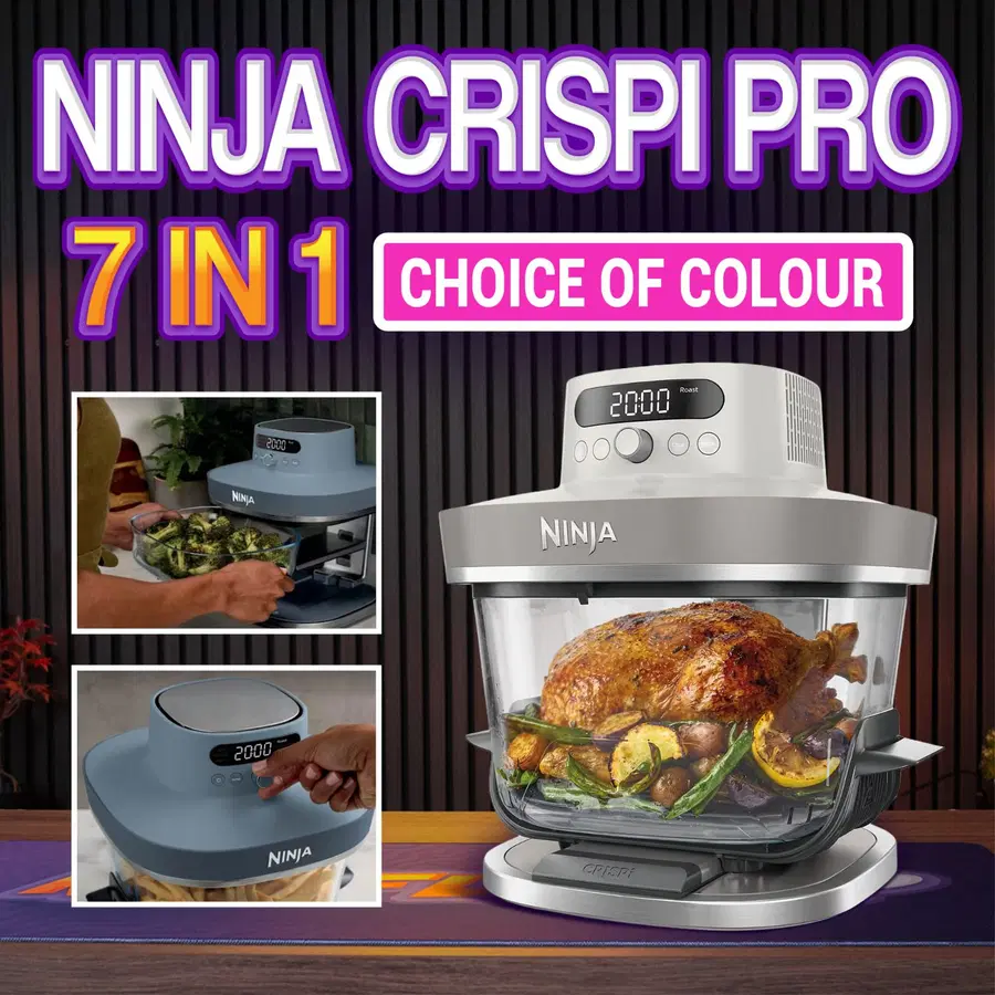 NINJA CRISPI PRO 7-IN-1 GLASS AIR FRYER!