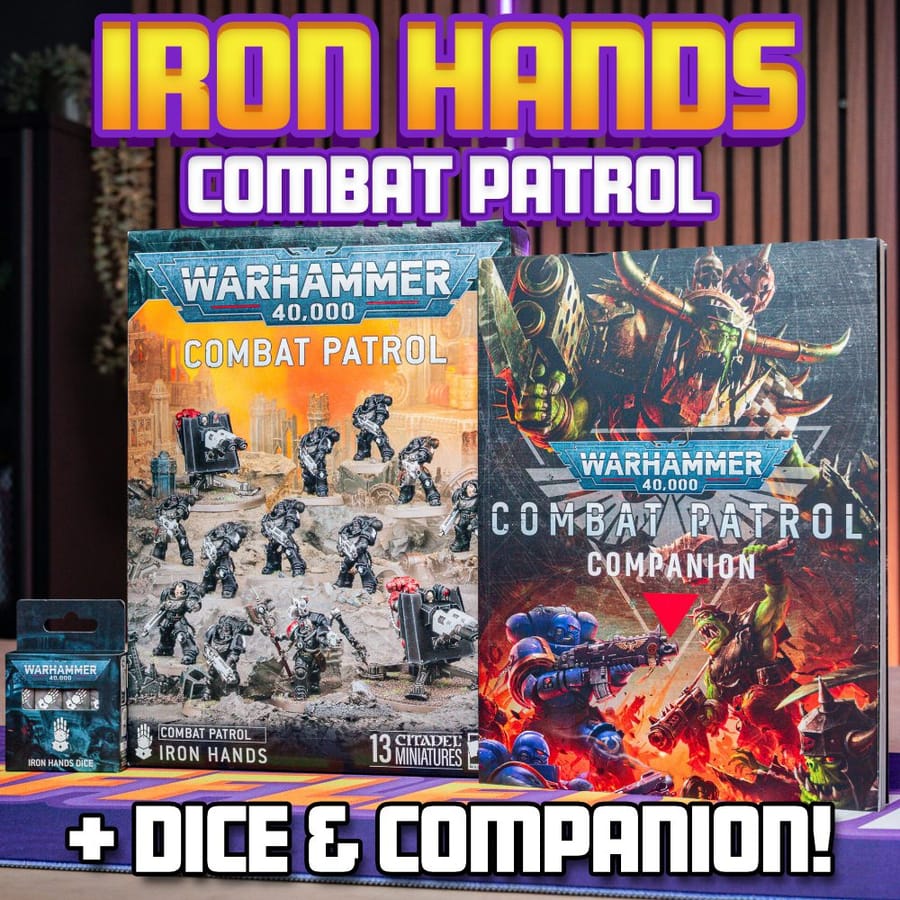 WH40K | Iron Hands Combat Patrol, Dice + Companion