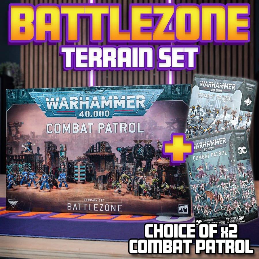 WH40K | Battlezone Terrain Set + Choice of 2 Combat Patrols!
