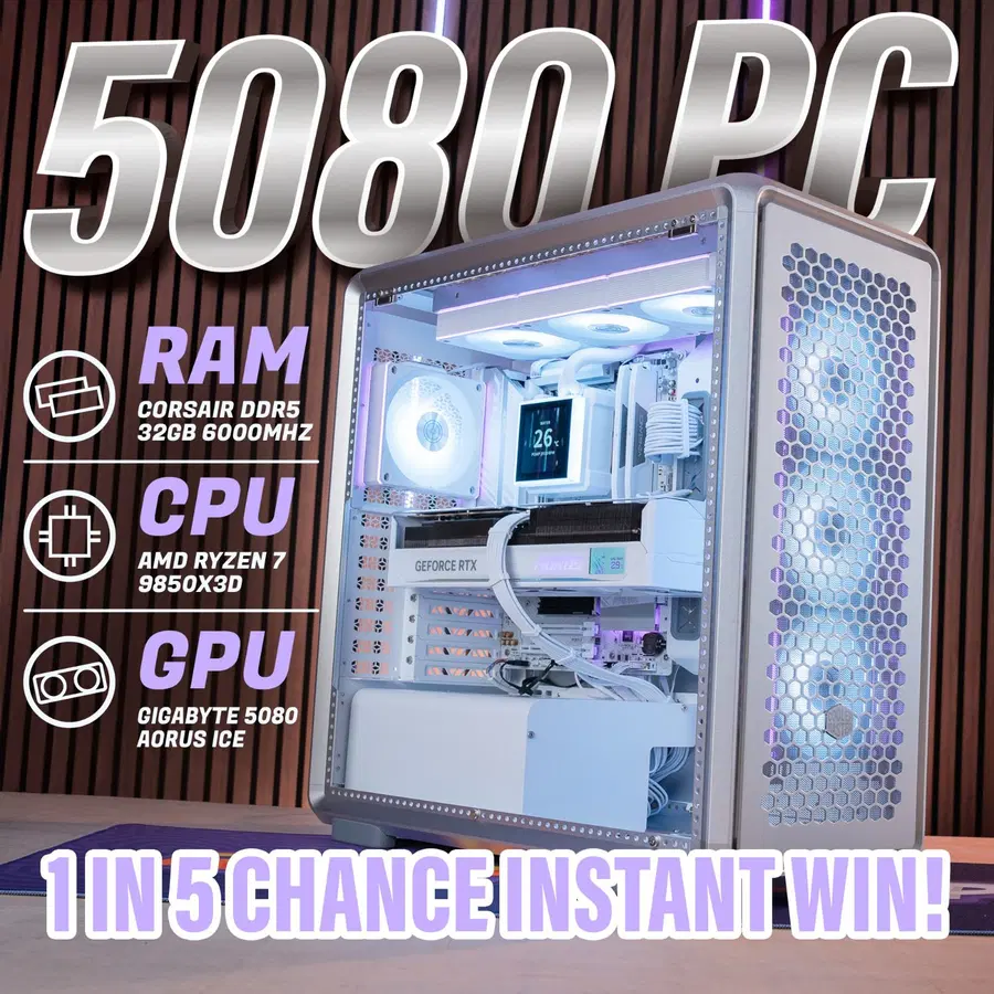 COOLERMASTER 5080 PC – 1 IN 5 CHANCE COMP!