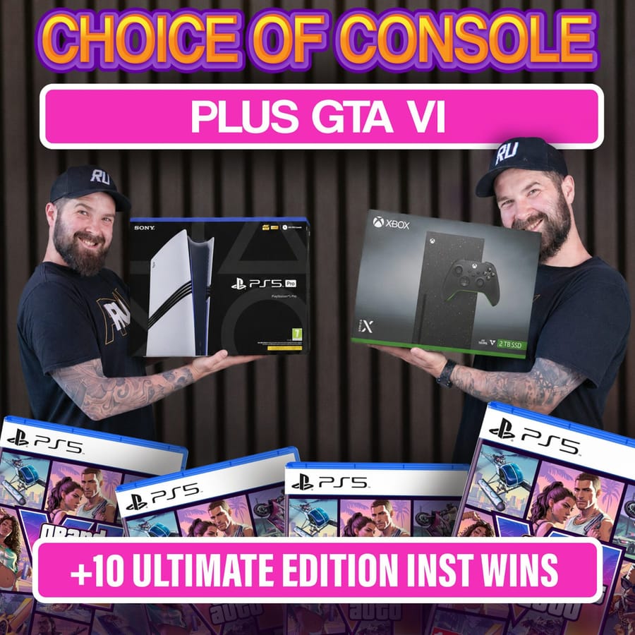 GTA VI + CHOICE OF CONSOLE | 10 INSTANT WINS!