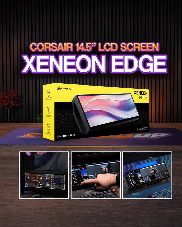 CORSAIR XENEON EDGE 14.5″ LCD TOUCHSCREEN!