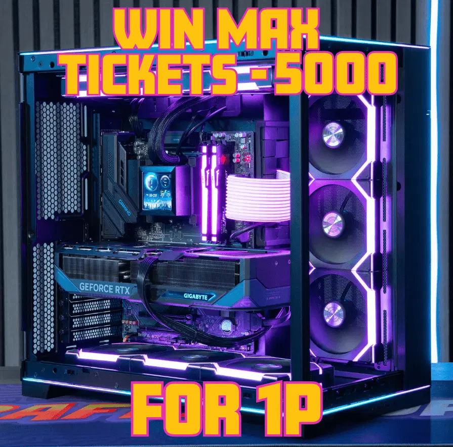 WIN MAX TICKETS FOR THE LIAN LI 011D EVO 5080 PC FOR £2! (5000 TICKETS)