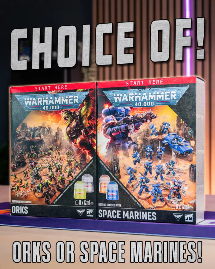 WH40K | Getting Started – Choice of Orks or Space Marines!