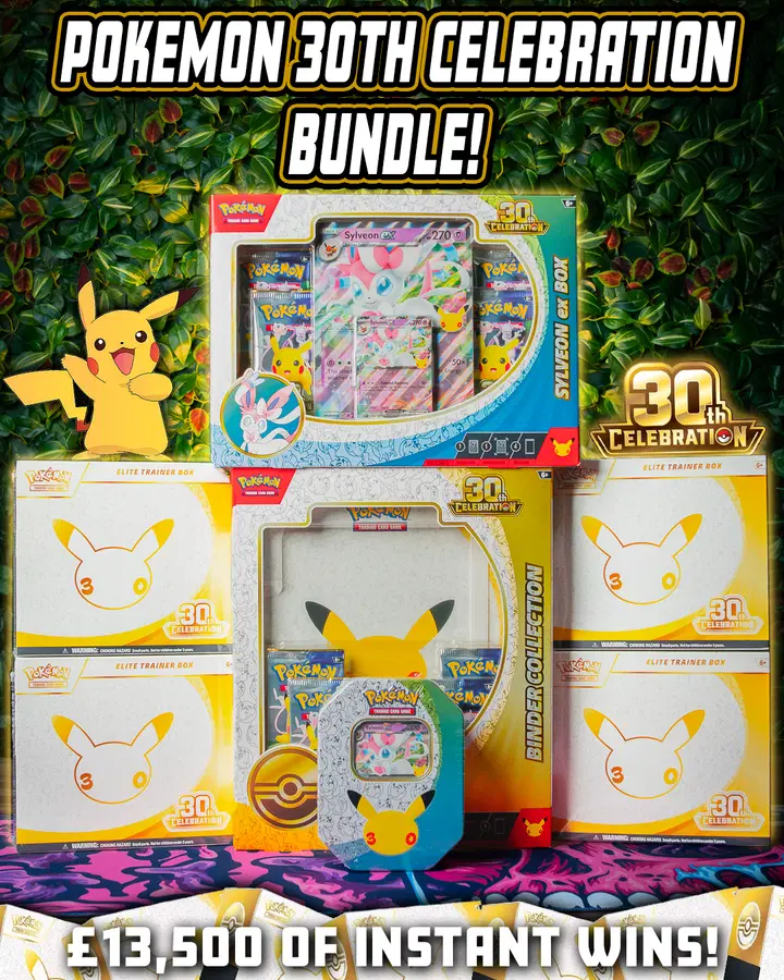 POKÉMON 30TH CELEBRATION BUNDLE | £13.5K+ WORTH OF INST WINS!