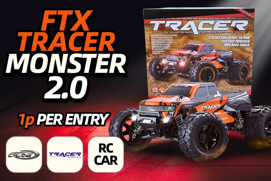 Win This FTX Tracer 1:16 RTR Monster Truck for just 1p!