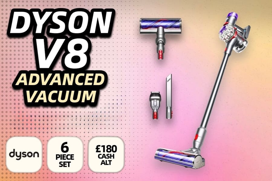 Win A Dyson V8 Vacuum for just 2p!