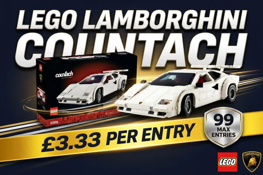 Win A Lego Lamborghini Countach 5000 Quattrovalvole!