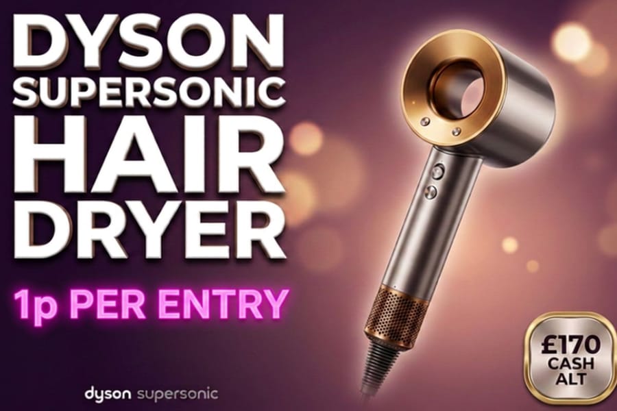 Win A Dyson Supersonic Hair Dryer for 1p!