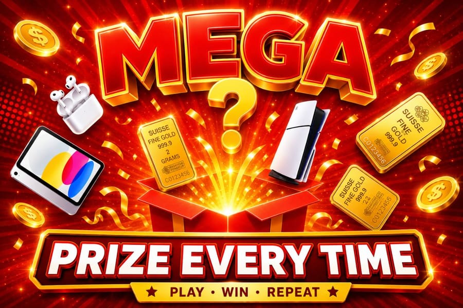 Mega Every Ticket Wins + Mystery Boxes Instant Win