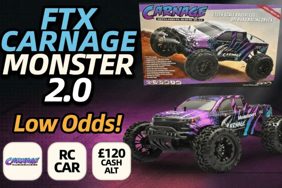 Win This FTX Carnage Monster Truck for just 3p!