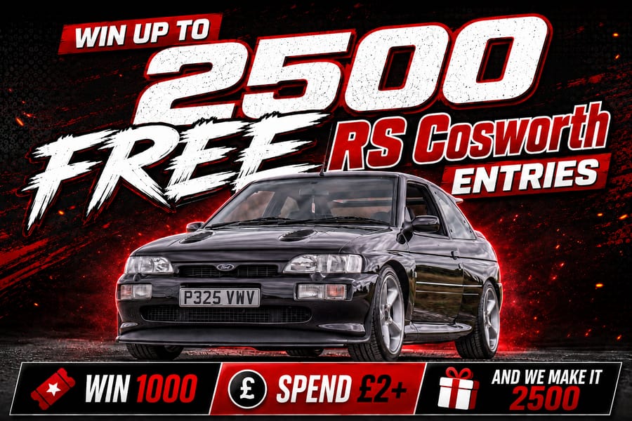 FREE – Win Up To 2500 Escort RS Cosworth Entries