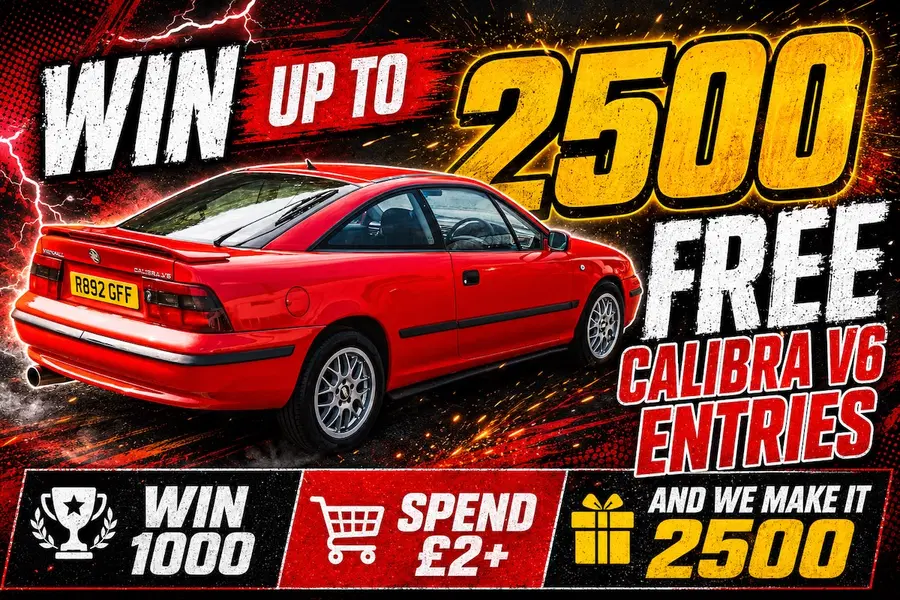 FREE – Win Up To 2500 Calibra V6 Entries