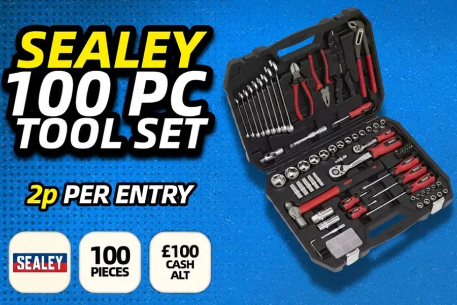 Win This Sealey 100 Piece Mechanics Tool Set For Just 2p!