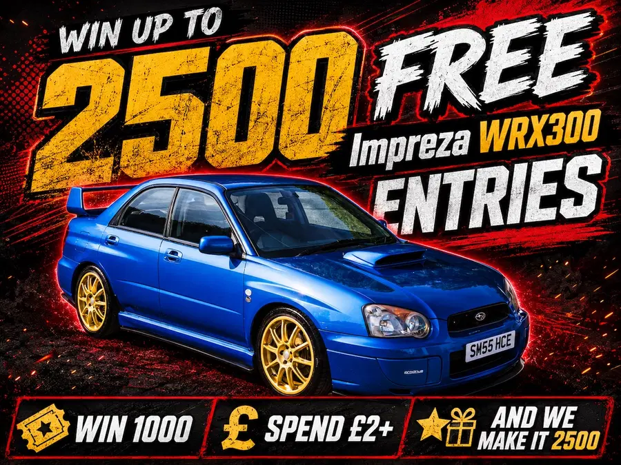FREE – Win Up To 2500 Impreza WRX300 Entries