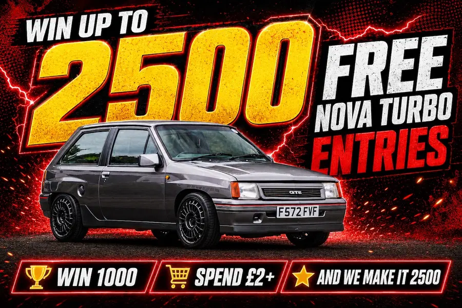 FREE – Win Up To 2500 Nova Turbo Entries