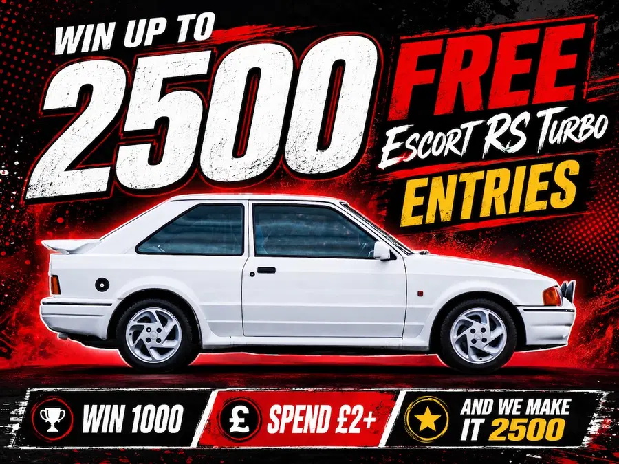 FREE – Win Up To 1000 S2 RS Turbo Entries