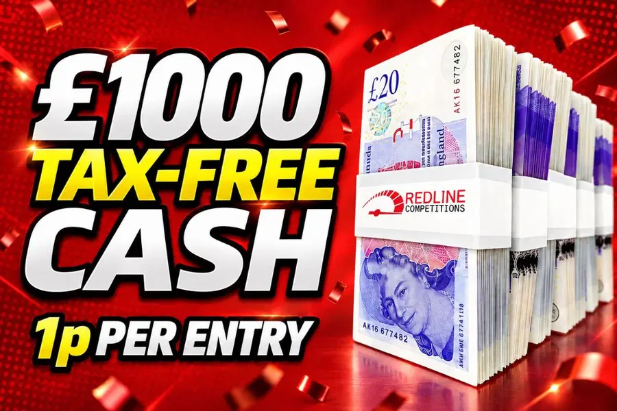 Win £1000 Tax Free Cash for just 1p!