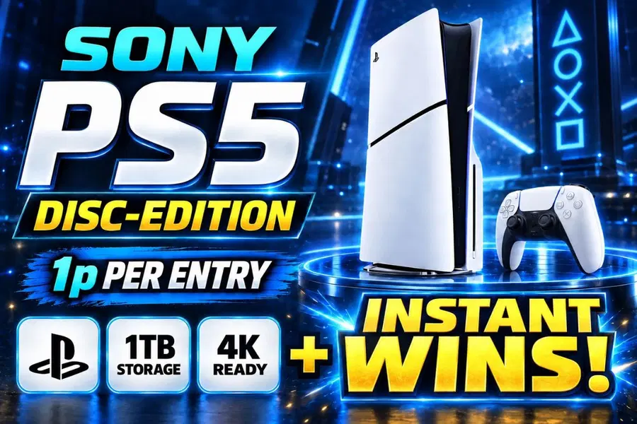 Win this Playstation 5 Disc Edition Instant Wins!