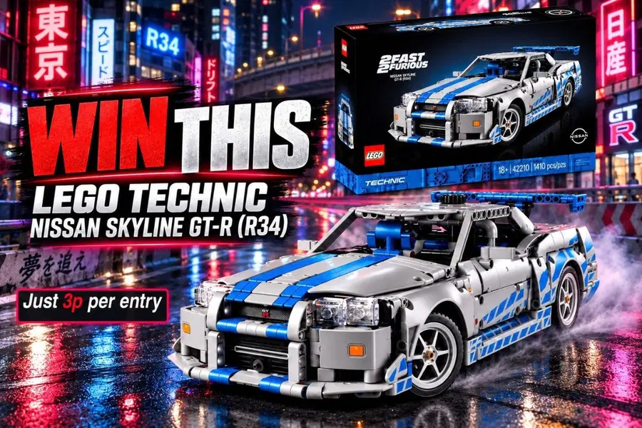 Win This Lego Fast & Furious Skyline R34 GTR