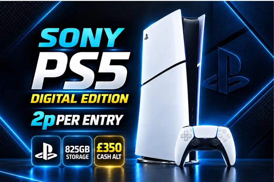 Win This Playstation 5 Digital for just 2p!