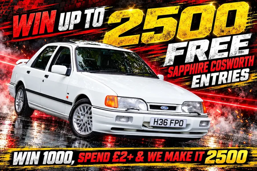 FREE – Win Up To 2500 Sapphire RS Cosworth Entries