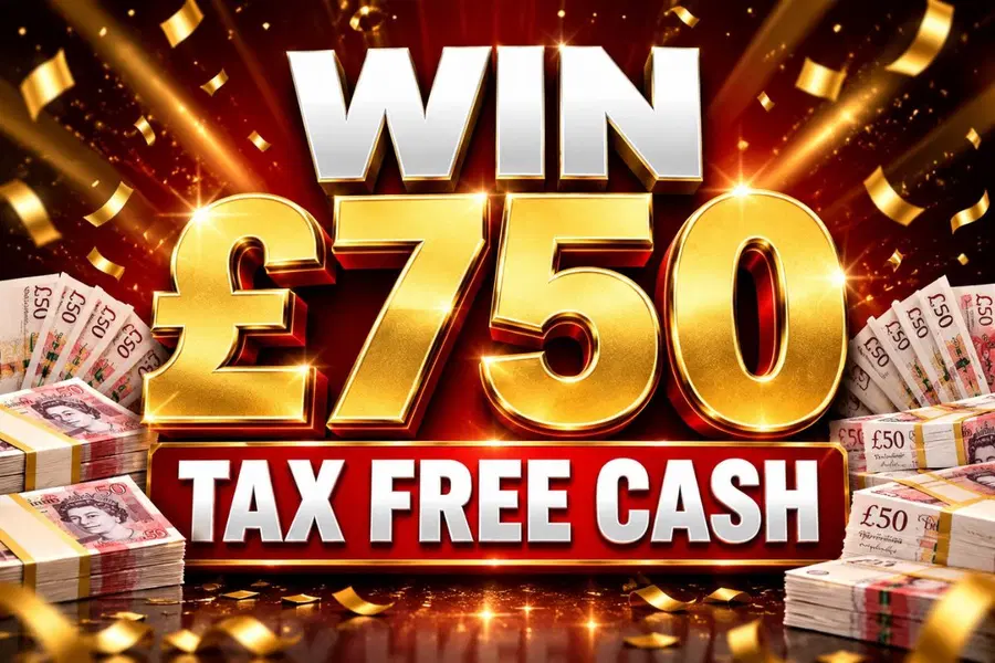 Win £750 Tax Free Cash for just 3p!