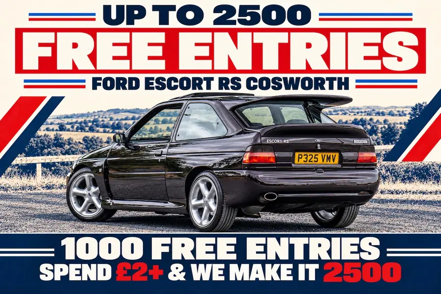 FREE – Win Up To 2500 Escort RS Cosworth Entries