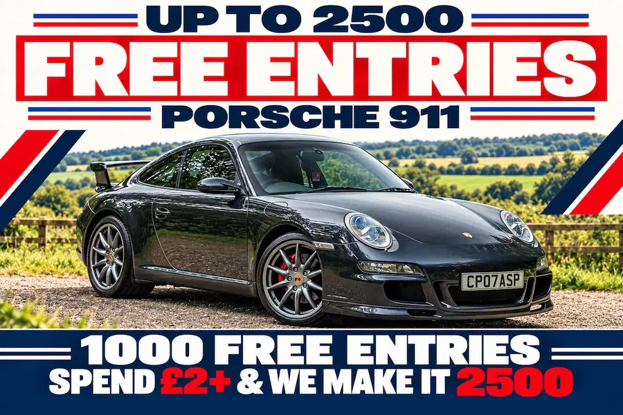 FREE – Win Up To 2500 Porsche 911 Entries