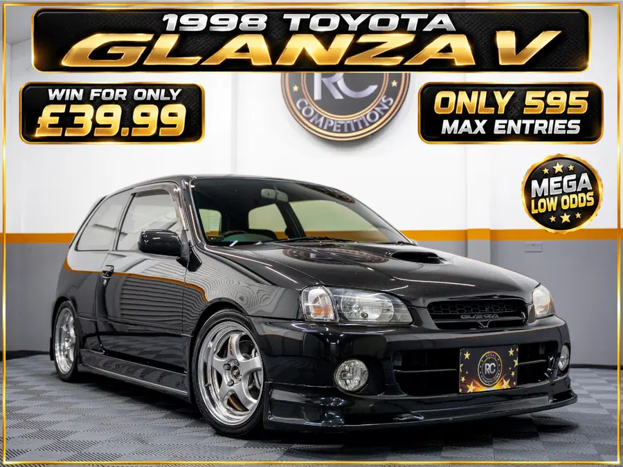 1998 TOYOTA GLANZA V - ONLY 595 MAX ENTRIES
