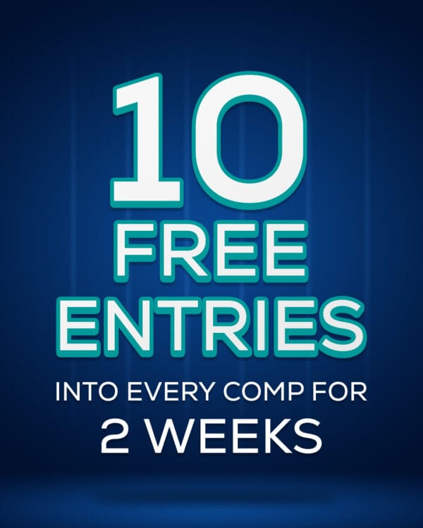 Win 10 Free Entries Into Every Comp For 2 Weeks