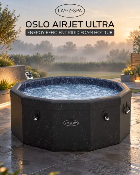 Lay Z Spa Oslo AirJet Ultra Energy Efficient Rigid Foam Hot Tub