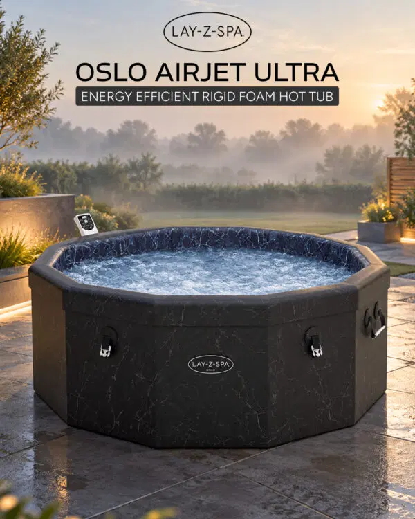 Lay Z Spa Oslo AirJet Ultra Energy Efficient Rigid Foam Hot Tub