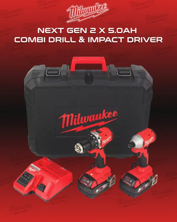 Milwaukee Next Generation 18V 2 x 5.0Ah Cordless Twin Pack
