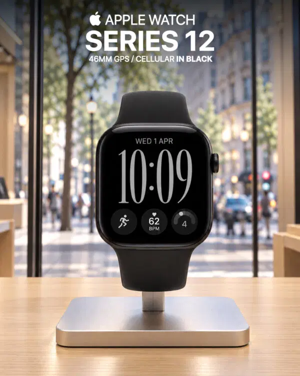 New Apple Watch Series 12 GPS & Cellular 46mm in Black