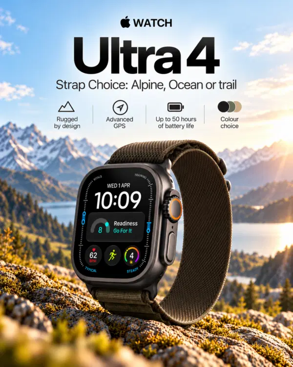 New Apple Watch Ultra 4 GPS & Cellular (Colour Choice)
