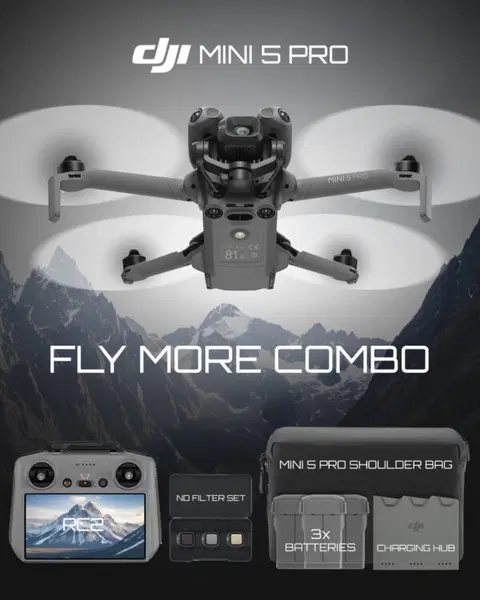 DJI Mini 5 Pro Fly More Combo with RC2