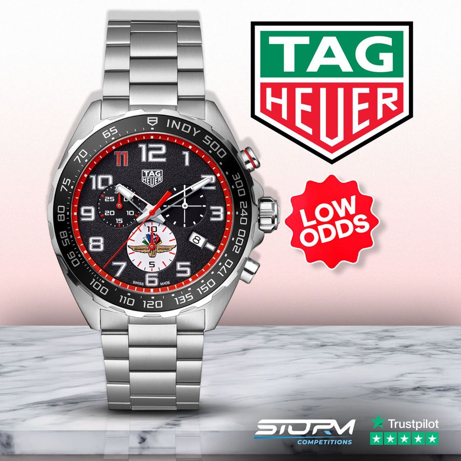 Tag Heuer Formula 1 Indy 500 43mm Special Edition Mens Watch Black #2