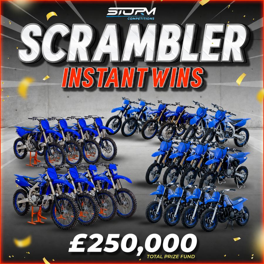 Storm’s HUGE Scrambler Instant Wins – 10,000 Prizes – £250,000 Prize Fund
