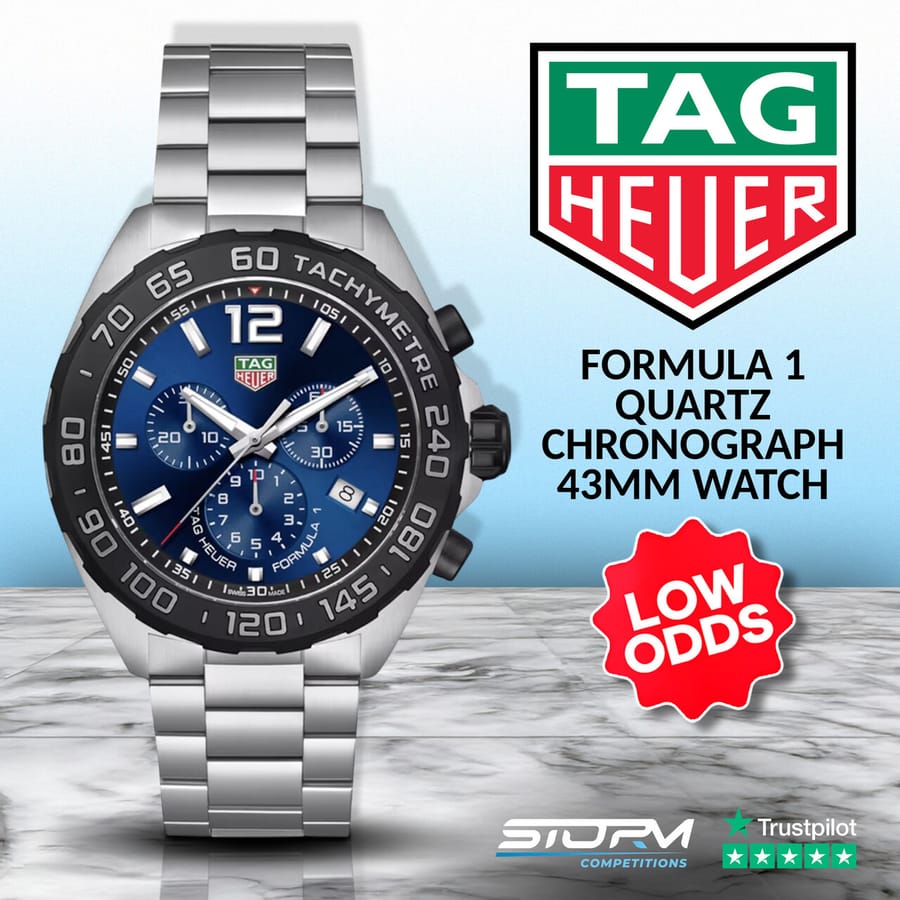 Tag Heuer Formula 1 Quartz Chronograph 200M 43mm Mens Watch Blue
