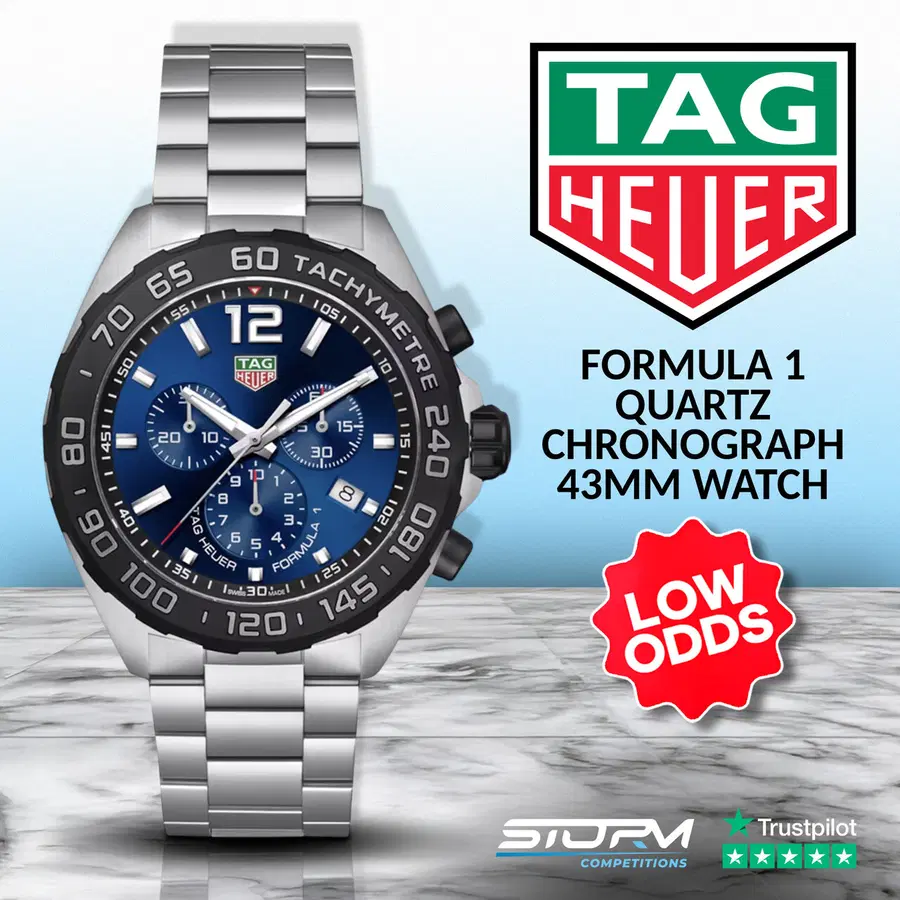 Tag Heuer Formula 1 Quartz Chronograph 200M 43mm Mens Watch Blue #2