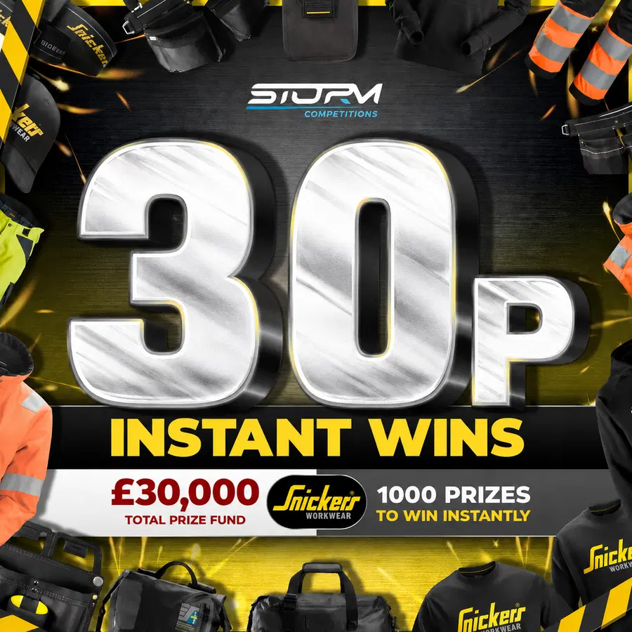 Snickers Instant Wins – 1,000 Prizes – £30,000 Prize Fund