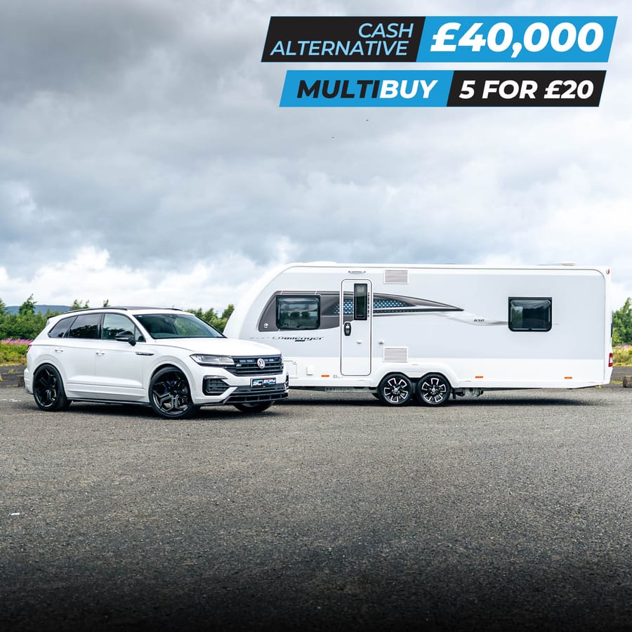 WIN THIS Volkswagen Touareg Black Edition & Brand New 2026 Swift Challenger 4-Berth Caravan